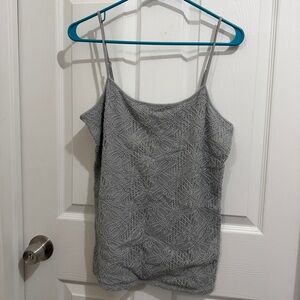 Ann Taylor Gray Lace Camisole Top